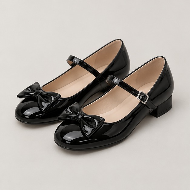 Glossy black Midnight Bow, product view